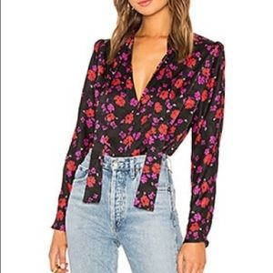 NWT L’Academie The Julia Blouse, Size M